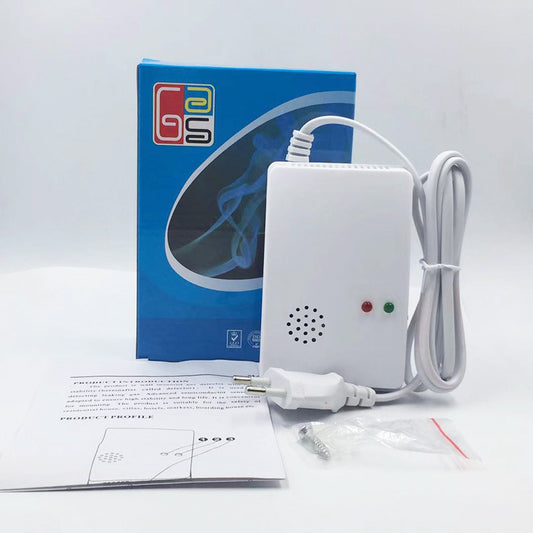 Gas Leak Detector Alarm | Wall-Mounted | 110-220V | Kitchen Home Hotel | Natural Gas Safety Sensor