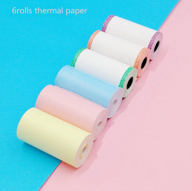 Peripage Mini Bluetooth Thermal Printer | No Ink | Photos, Labels & Stickers | 79×42×79mm | iOS & Android | Blue, Pink, Red & White | Printer & Paper Bundles