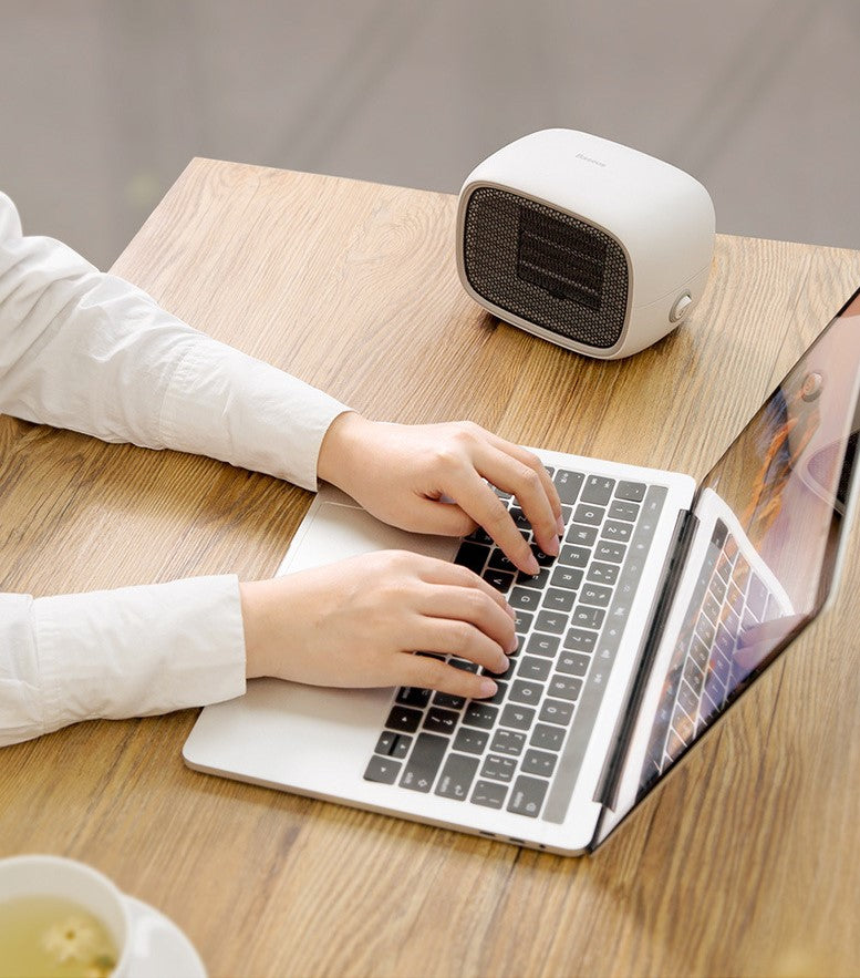 Mini PTC Ceramic Space Heater | 500W | 3-Second Heat-Up | PTC Ceramic | Flame-Retardant ABS | 158×90×114mm | 220V EU | Green, White & Yellow | Portable Desktop Heater