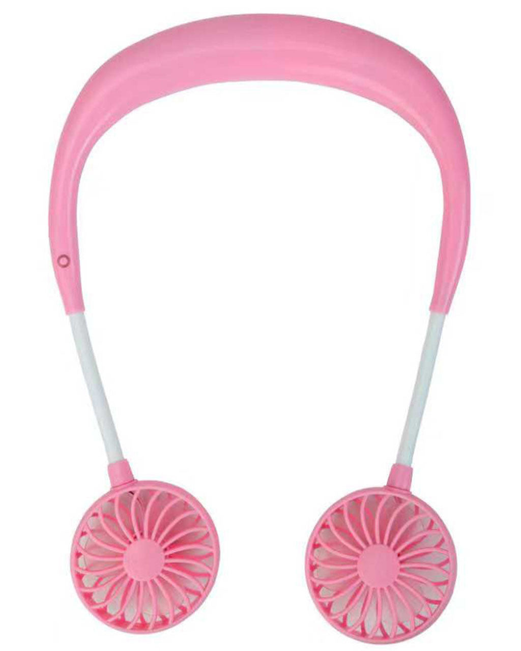 3-in-1 Portable Neck & Desktop Fan | 2000mAh | 3 Speeds | 4–12hr Runtime | Micro USB | Alarm Clock Style | Emerald, Pink, Sky Blue, Pearl White & Black