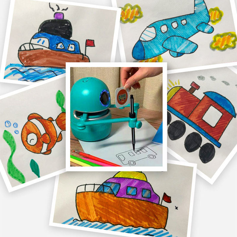 Children's AI Drawing Learning Robot | Stroke-by-Stroke Guided Drawing | English | 2600mAh | 4.5hr | USB | Standard & Ultimate