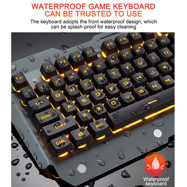 RGB Gaming Keyboard with Phone Holder & Pen Slot | 16 Backlight Modes | Waterproof | USB 2.0 | 0.1ms | Windows & Android | Black & White