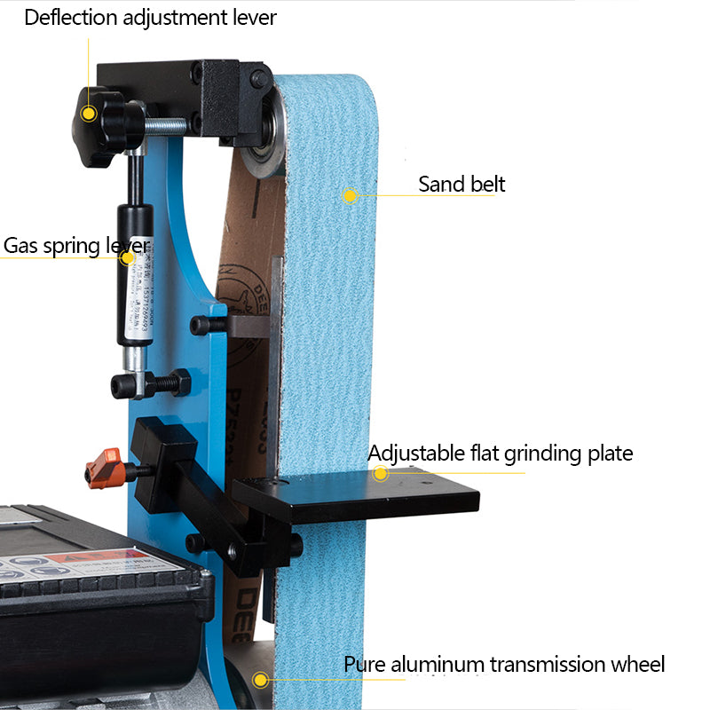 BM-915A Vertical Belt Sander | 1500W, 0-2800 RPM, 915×50mm Belt, Woodworking Grinding & Knife Sharpening