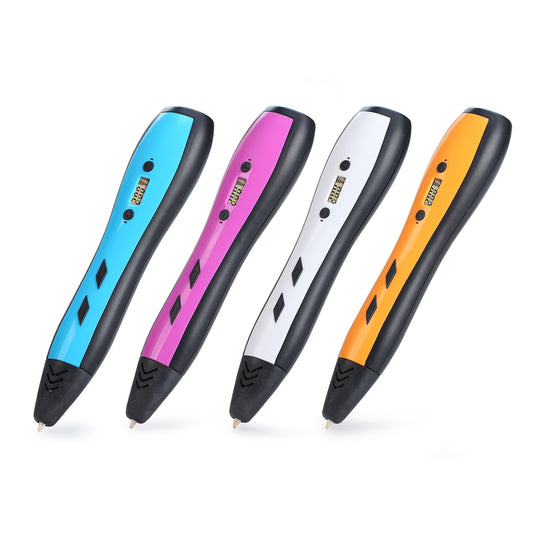 3D Printing Pen with LCD Screen | ABS & PLA | 6-Speed Control | Kids & Adults | 4 Colors