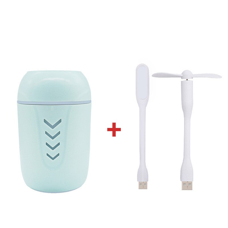 X3 USB Aromatherapy Humidifier | 200ml | USB & AC | Mechanical | Columnar | Portable Car & Desktop | Blue, Pink & White
