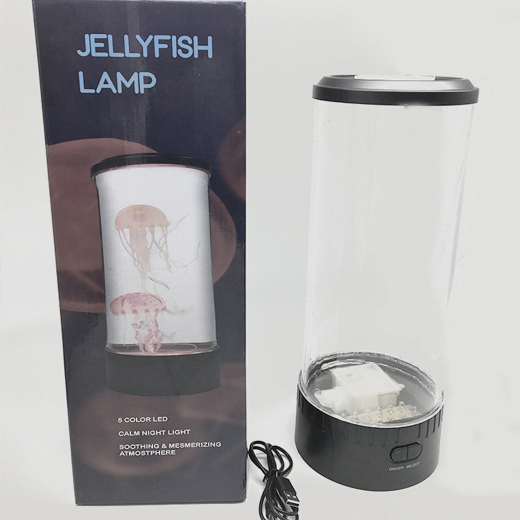 Jellyfish LED Table Lamp | Acrylic Shade | 5000hr | USB & US Plug | With & Without Remote | 14×14×35cm & 10.7×10.7×30cm | Bedroom & Living Room Decor