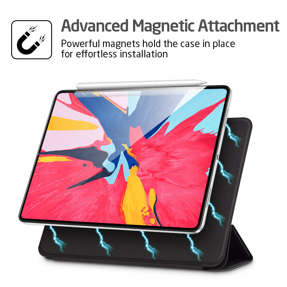 Magnetic Smart Case for iPad Pro 11" & 12.9" | Tri-Fold Stand | Auto Sleep/Wake | Apple Pencil Compatible