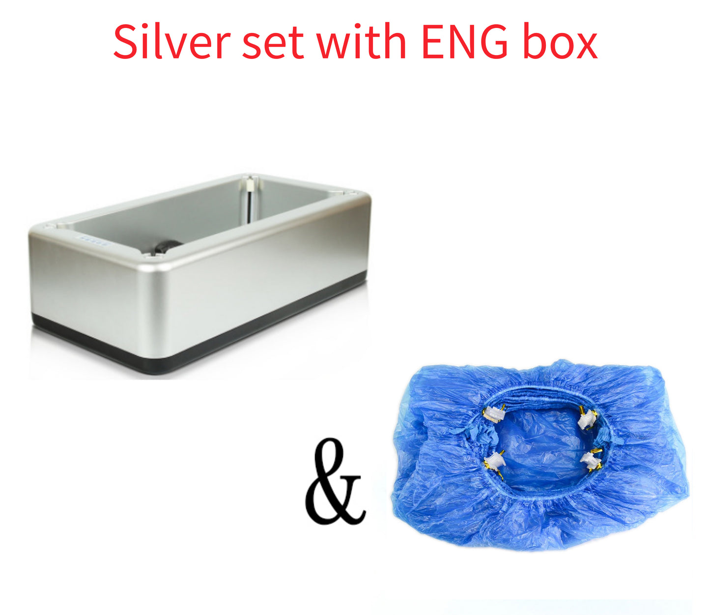 Automatic Disposable Shoe Cover Dispenser | 42×21×13cm | Blue, Gold, Purple, Silver & Rose | Machine Only, With 100pcs Shoe Covers & Gift Box Set | Home, Office & Medical Use