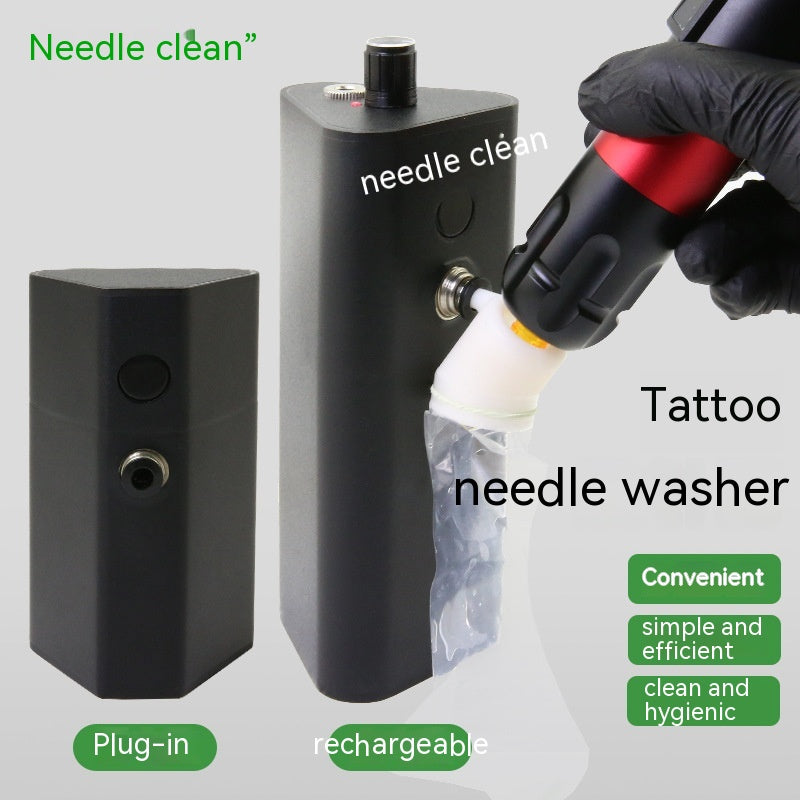 Automatic Induction Tattoo Needle Cleaning Machine | Rechargeable, Color Change, Tattoo Artist Tool