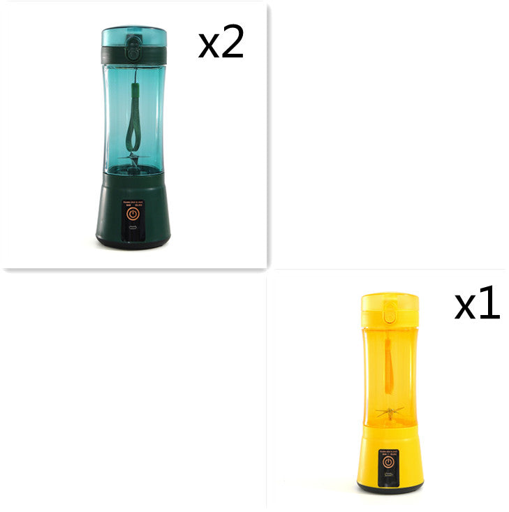 380ml USB Rechargeable Portable Personal Blender | 2000mAh, Food-Grade PC, Dual Safety Protection, Blue, Green, Pink & Yellow