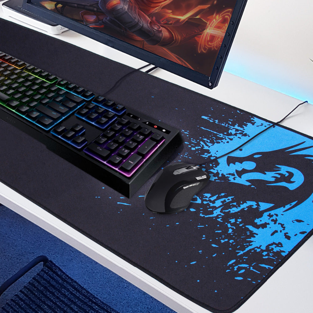 Gaming & Office Mouse Pad | Smooth Textured Surface | Reinforced Stitched Edges | Natural Rubber Non-Slip Base | Easy Clean | 4 Sizes