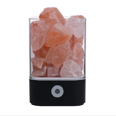 Himalayan Crystal Salt LED Lamp | USB | 5 Colours | Touch Control | Night Light & Ambient Lamp | Round & Square