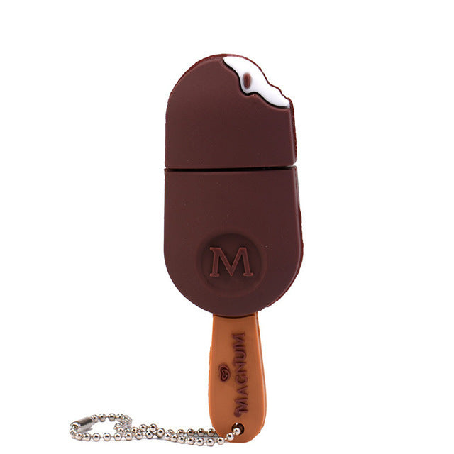 Ice Cream Novelty USB Flash Drive | Silicone Cartoon Design | 4GB–128GB | USB 2.0 | Custom OEM