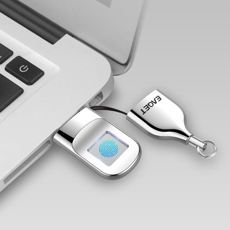 Fingerprint Encrypted USB Flash Drive | Metal Body | Biometric Security | USB 2.0 | 32GB & 64GB | Premium Gift