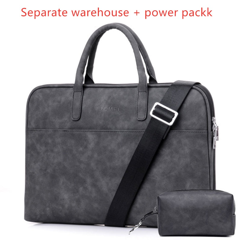 Faux Leather Laptop Shoulder Bag for Women | 13.3"–17.3" | Waterproof, Multi-Pocket | Black, Pink, Red