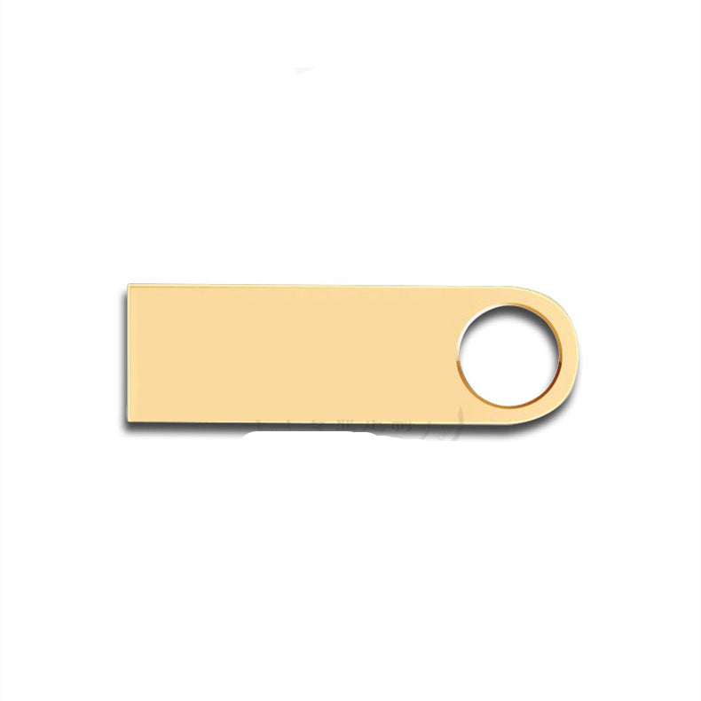 Metal USB 2.0 Flash Drive | Plug & Play, Shock-Proof, 16GB–128GB | Gold & Silver