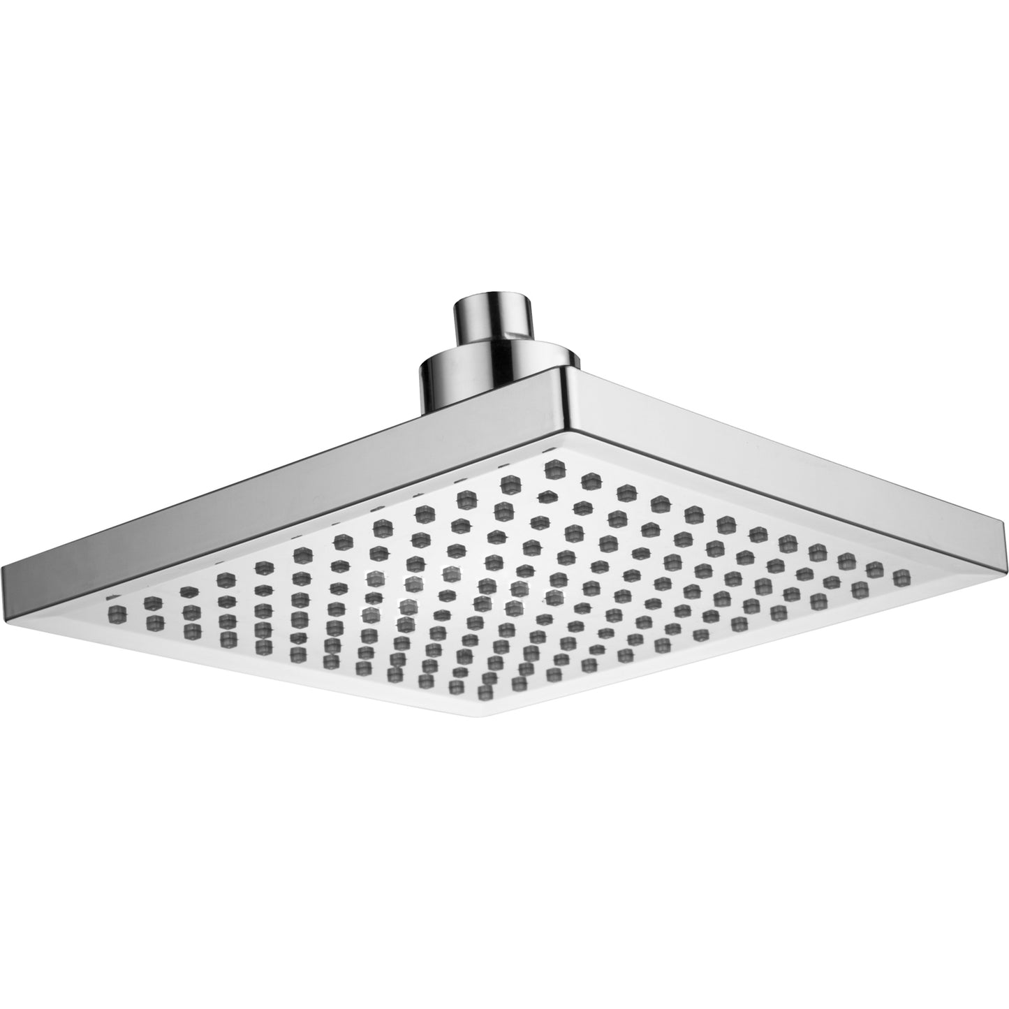 LED Colour-Changing Shower Head | ABS | Electroplated | 200×200×15mm | Tricolor & Round Shape | Water-Powered LED | Bathroom Upgrade | No Batteries Required