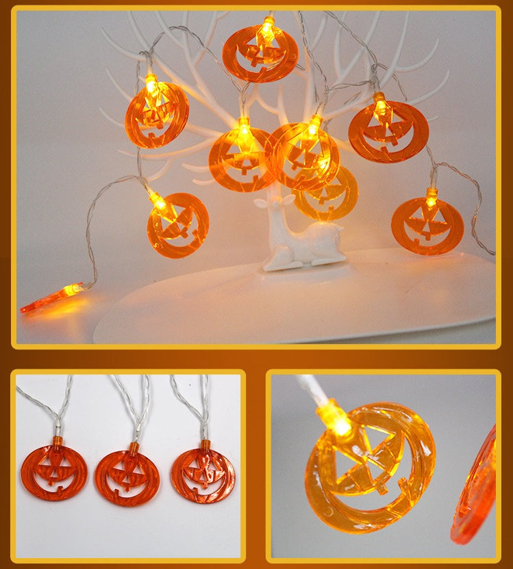 Halloween LED String Lights | 1.2M | 10 LEDs | Battery Powered | Waterproof | White, Warm White & 4 Colours | 9 Pendant Designs | Indoor & Outdoor