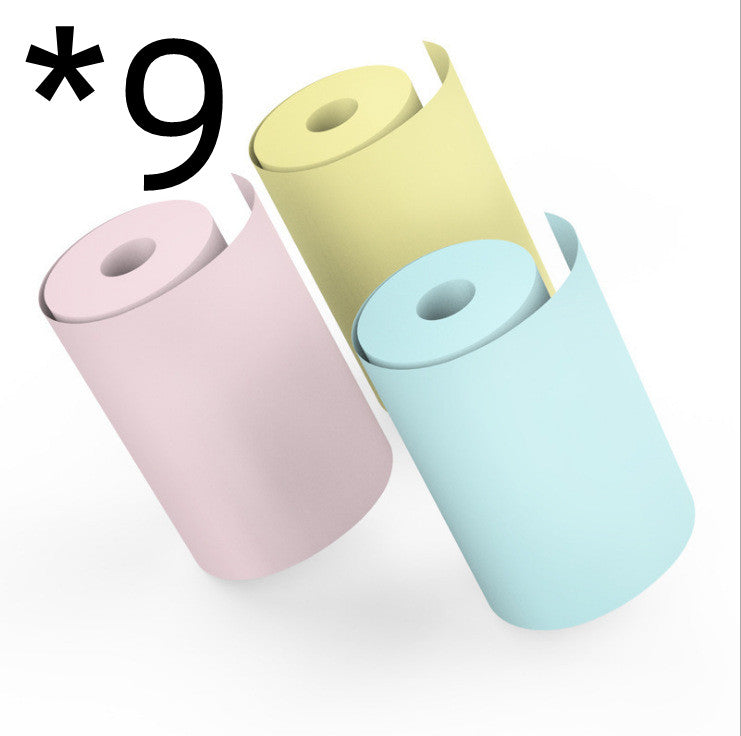 Bluetooth Mini Thermal Photo Printer | USB | 5.7cm Print Width | Pink, Blue & Black | Paper Refills Available
