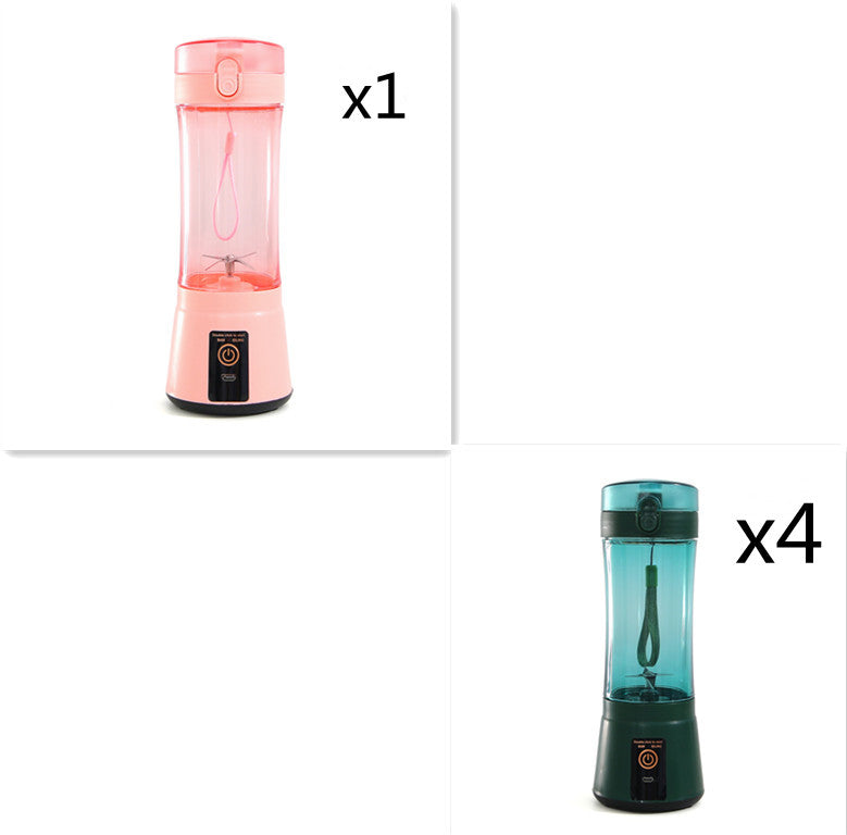 380ml USB Rechargeable Portable Personal Blender | 2000mAh, Food-Grade PC, Dual Safety Protection, Blue, Green, Pink & Yellow