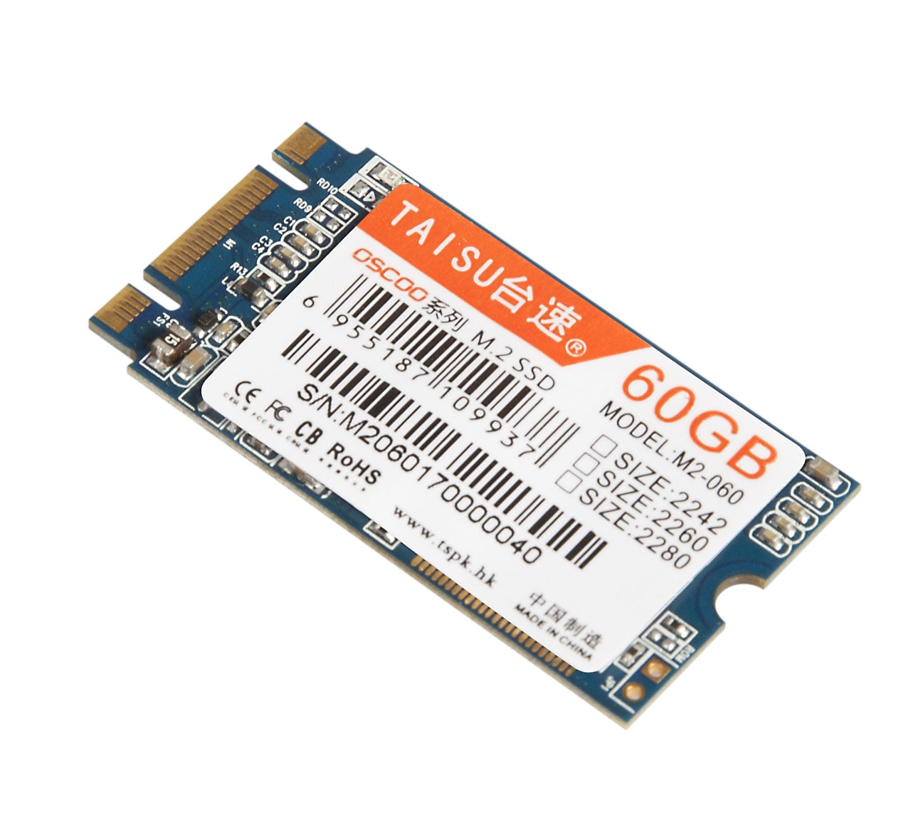 TAISU M.2 NGFF SSD | 2242 / 2260 / 2280 Form Factor | 60GB & 120GB | Laptop & Desktop Upgrade
