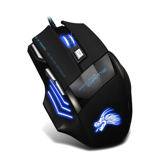 Professional Wired Gaming Mouse | 5500 DPI | 7 Buttons | 7-Colour RGB | Optical | USB | Black