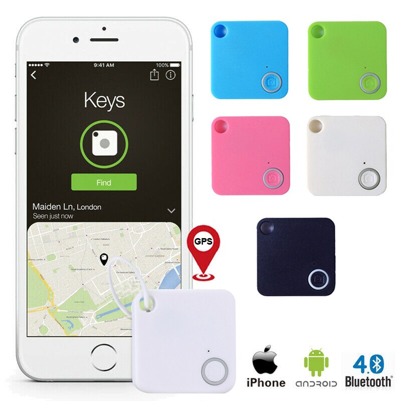 Bluetooth Anti-Lost Key Finder & Tracker | 10m Range | 38×38×7mm | Wallet, Keys & Bag Locator | 5 Colours