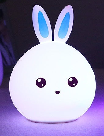 Cute Silicone Animal Night Light | 7-Colour LED | 1200mAh Rechargeable | Touch & Remote Control | USB | 0.4W | Kids Gift