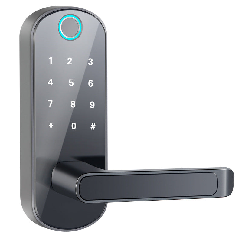 Smart Bluetooth Fingerprint Door Lock | 200 Fingerprints | <1.5s Scan | 90,000 Cycles | -20°C to 65°C | Wooden & Office Doors | Black & Silver | WiFi Gateway Option