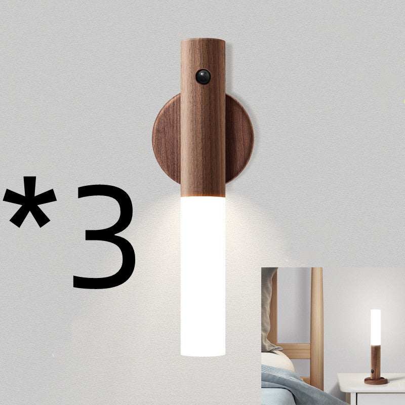 Smart Sensor Wooden LED Desk Lamp | 2700K–3000K Warm White | 1W LED | 500mAh | Solid Wood & Glass | White & Coffee | Single, 2-Pack & 3-Pack