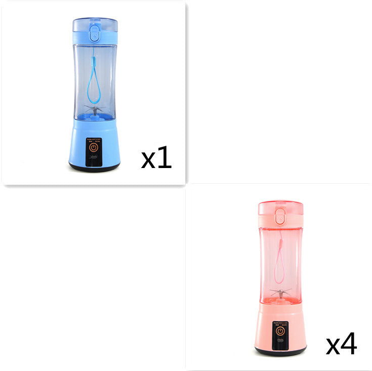 380ml USB Rechargeable Portable Personal Blender | 2000mAh, Food-Grade PC, Dual Safety Protection, Blue, Green, Pink & Yellow