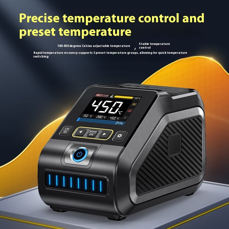 Intelligent Constant Temperature Soldering Station | 110-250V, F210/F245 Tips, Multi-Head, US/EU/CN Plug