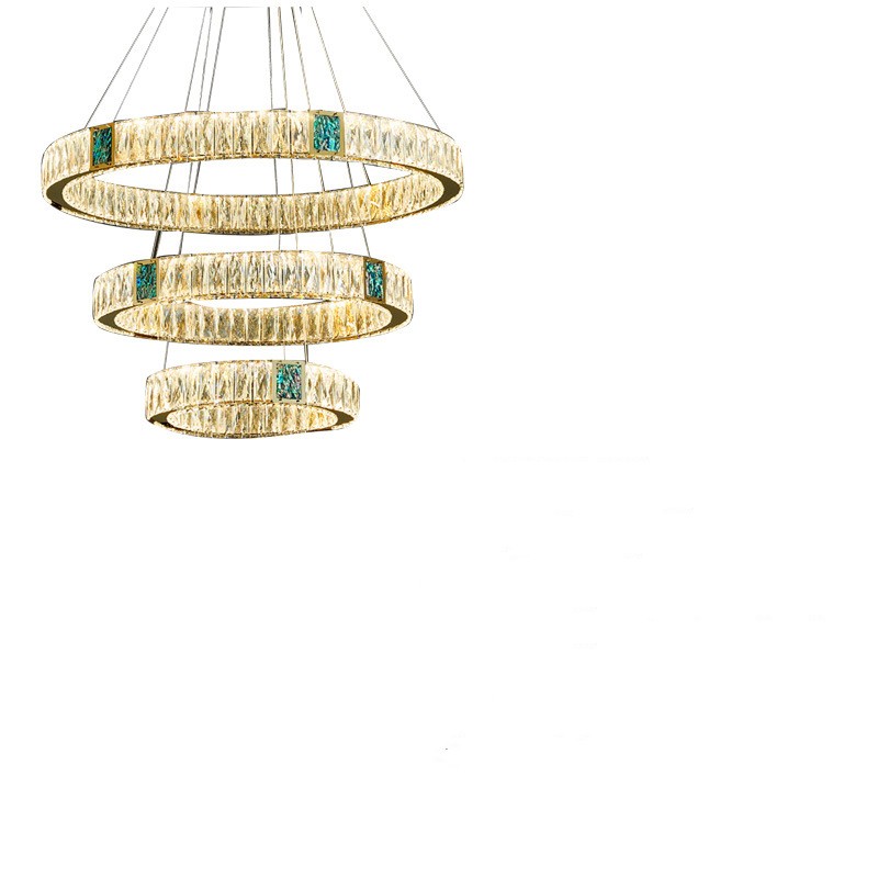 HEKEYLT-6803 Light Luxury Crystal Chandelier | K9 & Plain Crystal, Touch Switch, 14 Sizes, LED, 20,000h