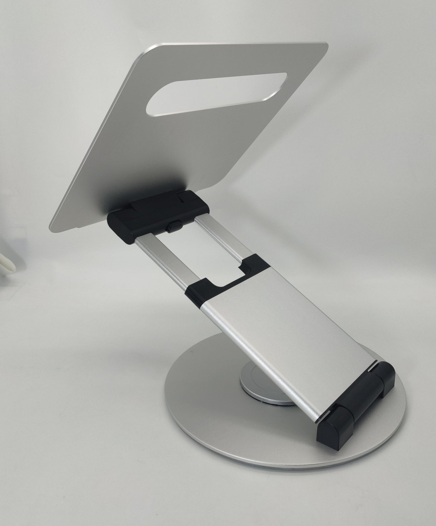Aluminum Alloy Adjustable Laptop Stand | Ergonomic Desk Riser | Standard & 360° Rotating | Gray, Silver & Rose Gold