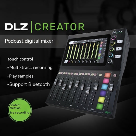 Professional Digital Audio Mixer | Bluetooth 5.0, 12-Channel SD Recording & 4 Headphone Outputs