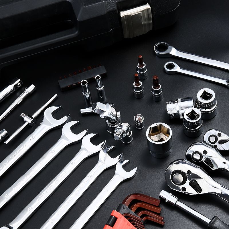 216-Piece Chrome Vanadium Socket Wrench Tool Set | 72-Tooth Ratchet, Zinc Alloy Case, Auto & Machine Repair
