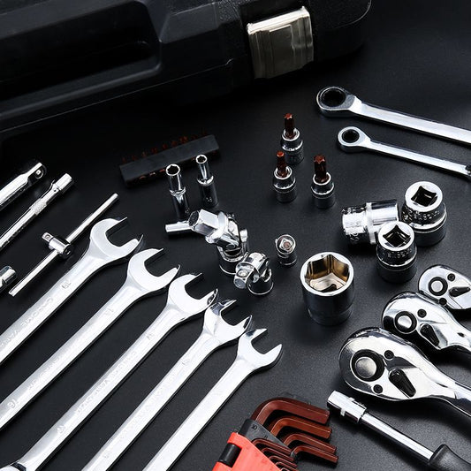 216-Piece Chrome Vanadium Socket Wrench Tool Set | 72-Tooth Ratchet, Zinc Alloy Case, Auto & Machine Repair