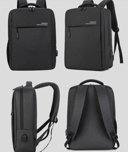 Waterproof Oxford Laptop Backpack with USB Charging Port | 41×31×14cm | 14” & 15.6” | 9 Colours | Shockproof | Travel & Business
