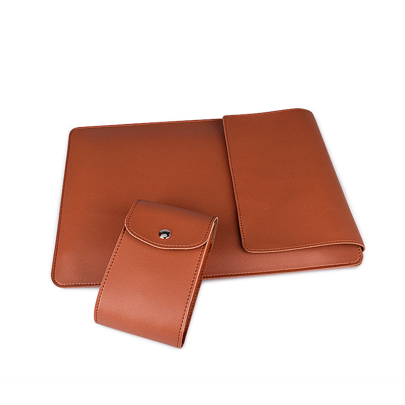 PU Leather Laptop Sleeve & Inner Bag | 13.3", 14.1", 15.4" | Multiple Colors | Bracket Style