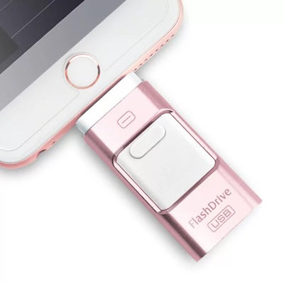 3-in-1 OTG USB Flash Drive | USB 2.0 | 8GB–256GB | Plug & Play | Write Protection | PC, Mac & Mobile | 4 Colours