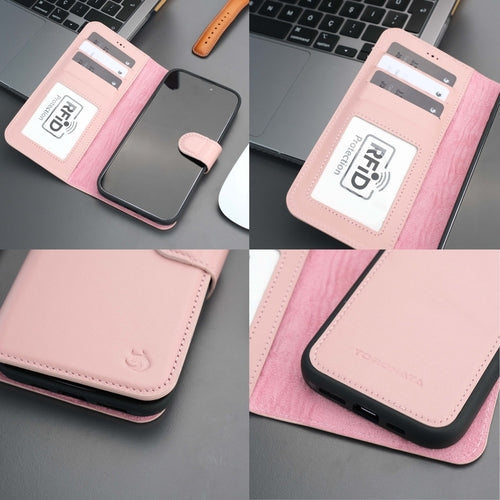 Leather MagSafe Wallet Case for iPhone 16 Pro – Full-Grain with RFID Blocking