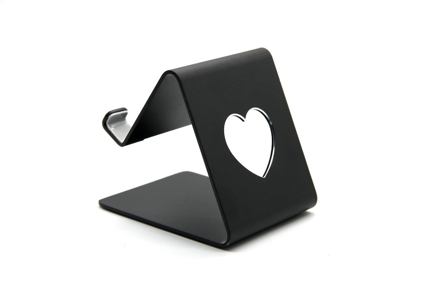 Aluminum Alloy Phone & Tablet Stand | Adjustable Desk Holder | Black & Silver | Lightweight 110g
