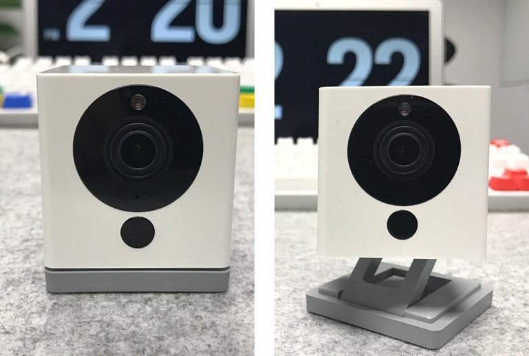 1080p Indoor WiFi Smart Security Camera | 110° Wide Angle | F2.0 | Night Vision | Compact Square | White