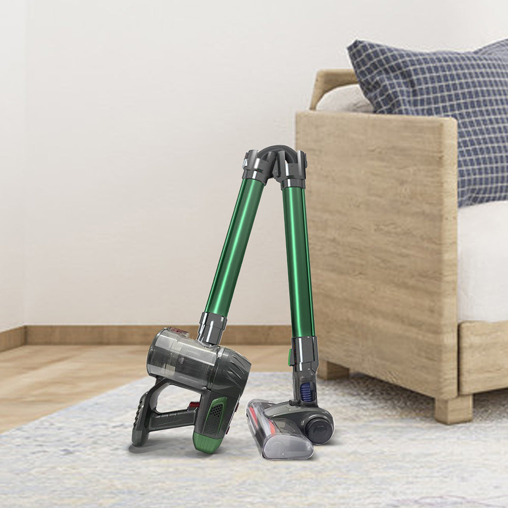 Cordless Handheld Vacuum Cleaner | 150W Dual Motor | 9KPa | HEPA | Mite Removal | Pet Hair | Foldable | Green