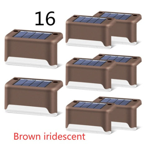 Solar LED Outdoor Step & Fence Light | Warm White | Auto On/Off | Waterproof | 75×44×42mm | European Style | Deck, Stairs, Garden & Pathway | 1–20pc Packs | Black & Brown