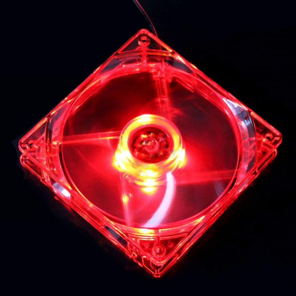 120mm PC Case Cooling Fan | 12V, 1100 RPM, 22 dB | LED Colors | Oil Bearing | 30,000hr Lifespan