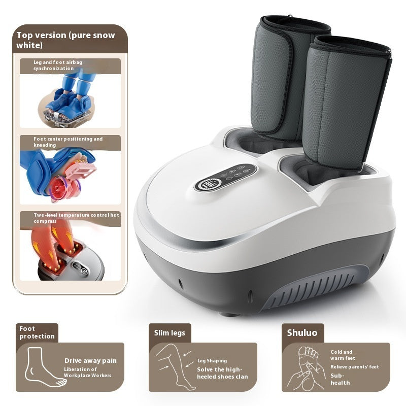 Intelligent Automatic Foot Massage Machine | Wireless Remote, Timer, 8 Colors, EU/UK/CN Plug