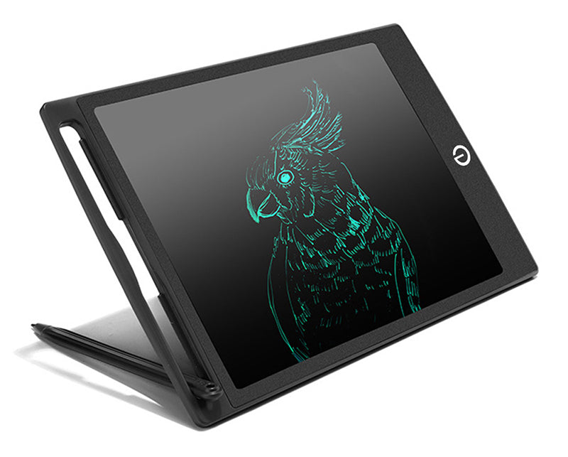 LCD Writing Tablet | Pressure-Sensitive | One-Button Erase | 150×122×7mm | 112g | CR2025 | CE/FCC/RoHS | Black, Blue & Rose Red