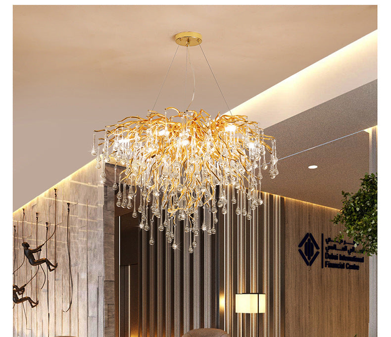 180cm Round Glass LED Art Deco Chandelier | Warm, Neutral & Cool White, 0.2-2m Adjustable, 220V, Dining & Bedroom