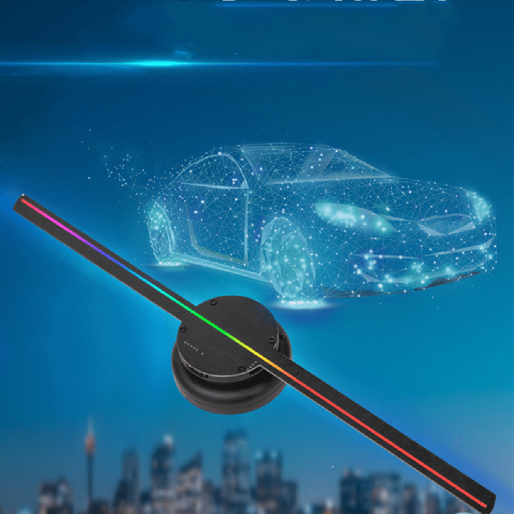 3D Holographic Fan Display | 410mm | 640×640 | App, Card & PC Control | Multi-Function Remote | HD Non-Flicker | 12V/2A | AU, EU, UK & US Plug | Shops, Bars, Events & Holiday Decor